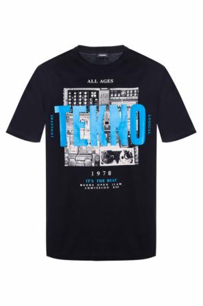 T-shirt z nadrukiem z napisem, zdjęcie 1 T-shirt z nadrukiem z napisem od Diesel